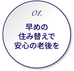 01.早めの住み替えで安心の老後を