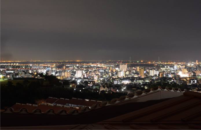 居室から見える夜景